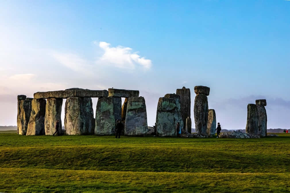 Stonehenge Sunset Silhouettes Wallpaper