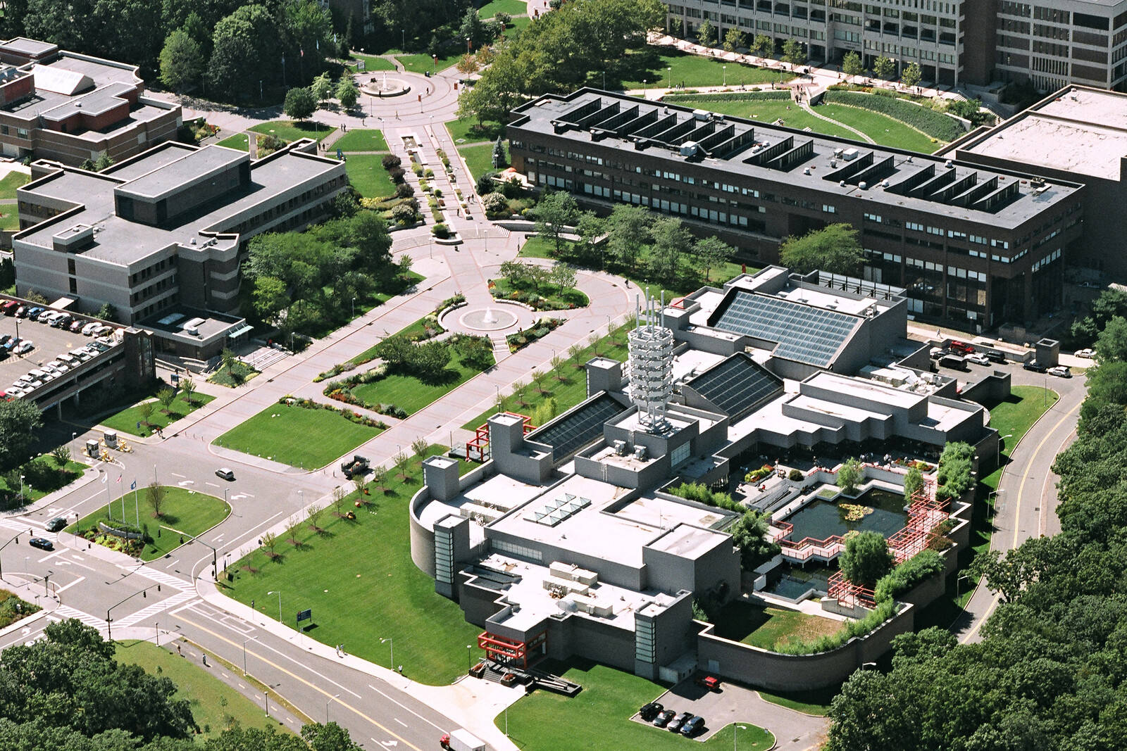 Stony Brook University Campus Aerial Shot Wallpaper