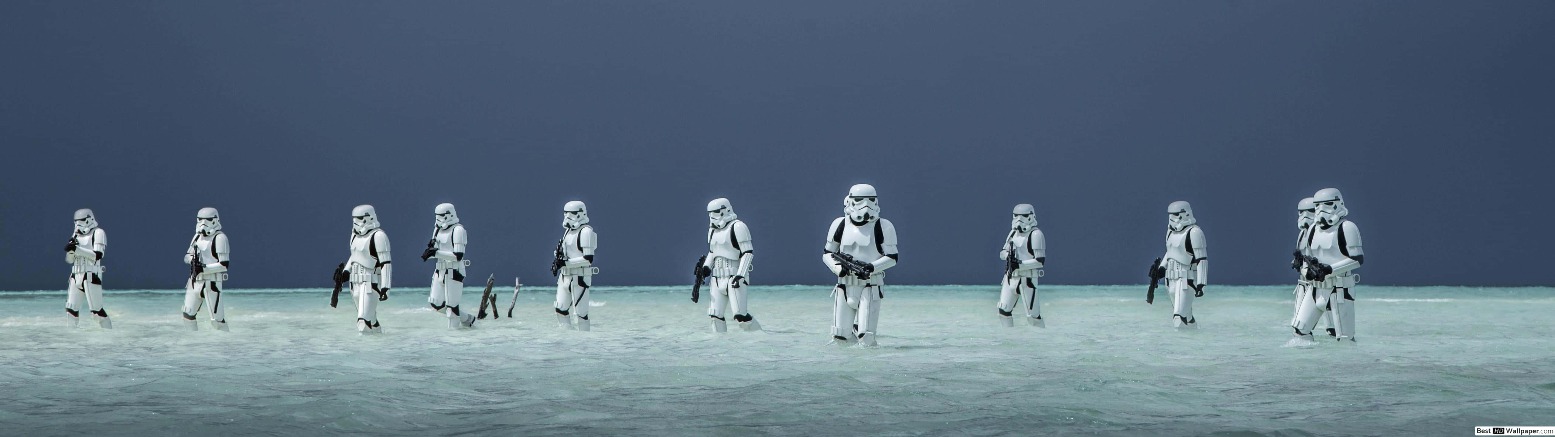 Stormtrooper 5120x1440 Dual Screen Wallpaper