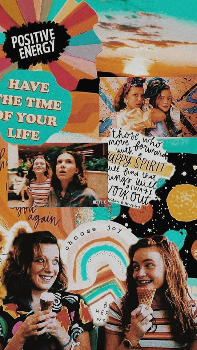 Stranger Things Aesthetic Friendship Wallpaper