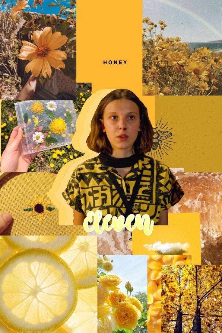 Stranger Things Cute Aesthetic Yellow Wallpaper