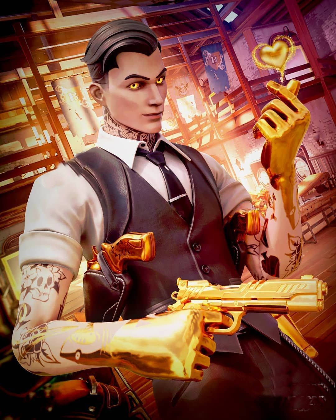 Strike Fear With Midas – The Legendary Fortnite Skin Wallpaper