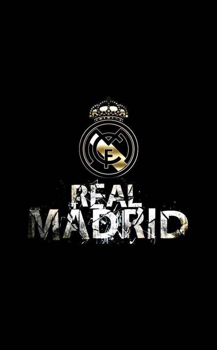 Striking Black And Gold Real Madrid Wallpaper. Wallpaper