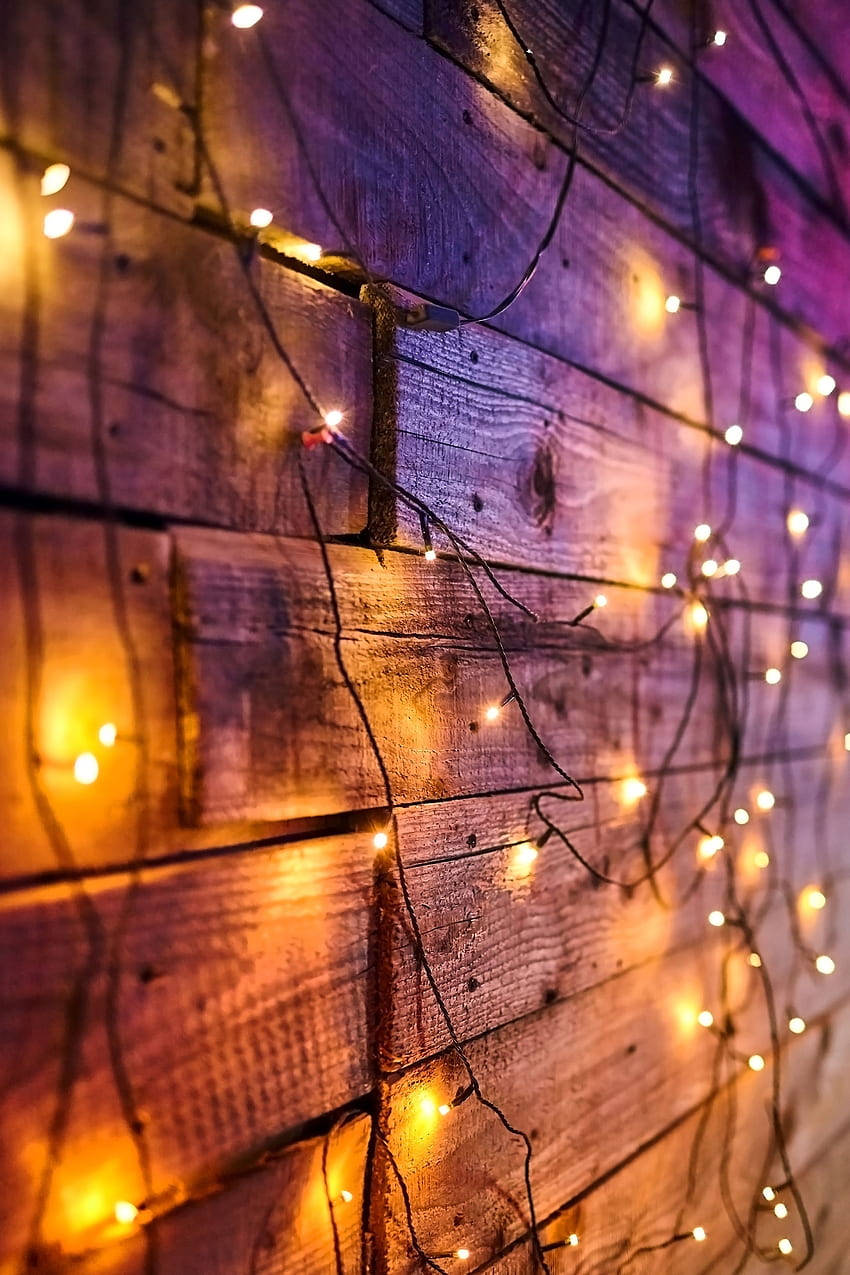 String Lights Create An Enchanting Atmosphere Wallpaper