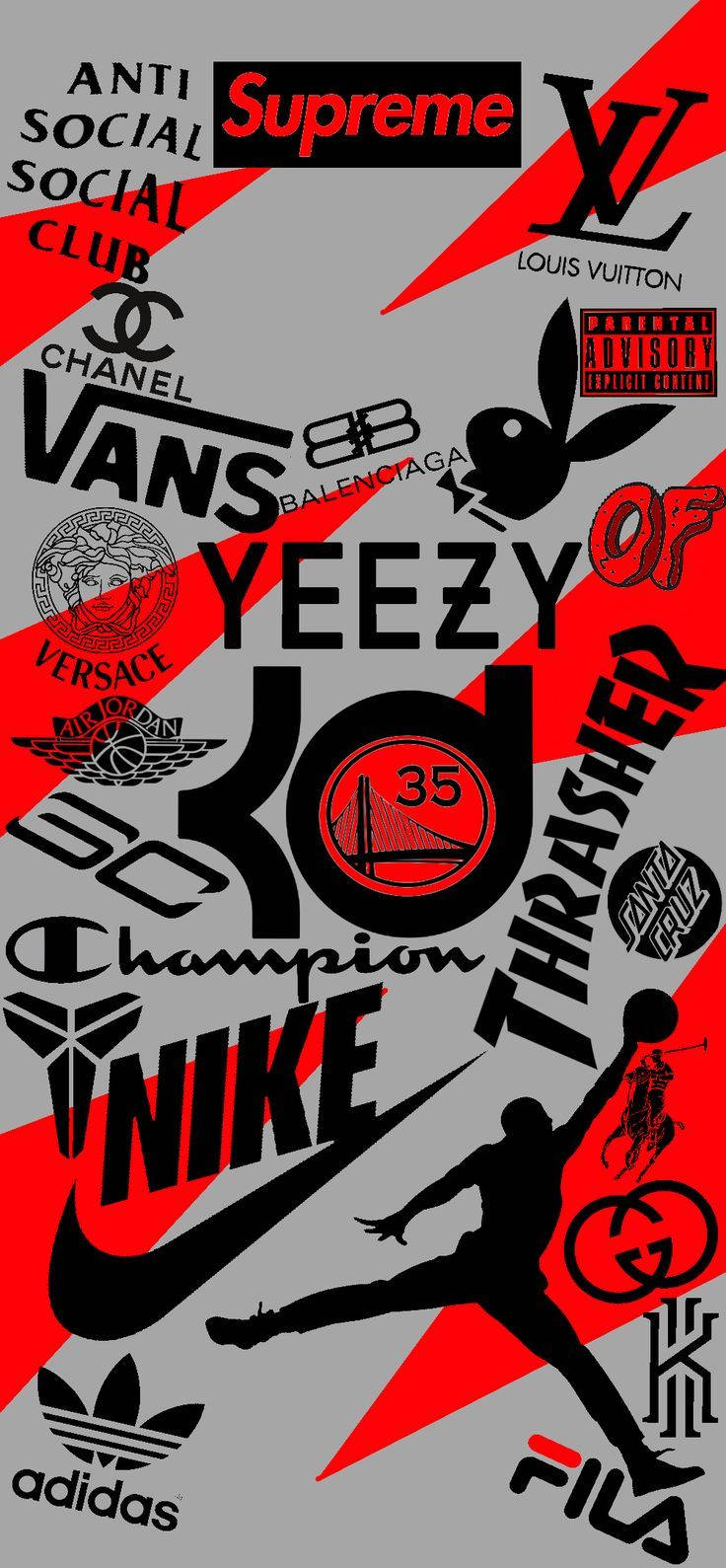 “style Meets Sporty In Nike Graffiti” Wallpaper