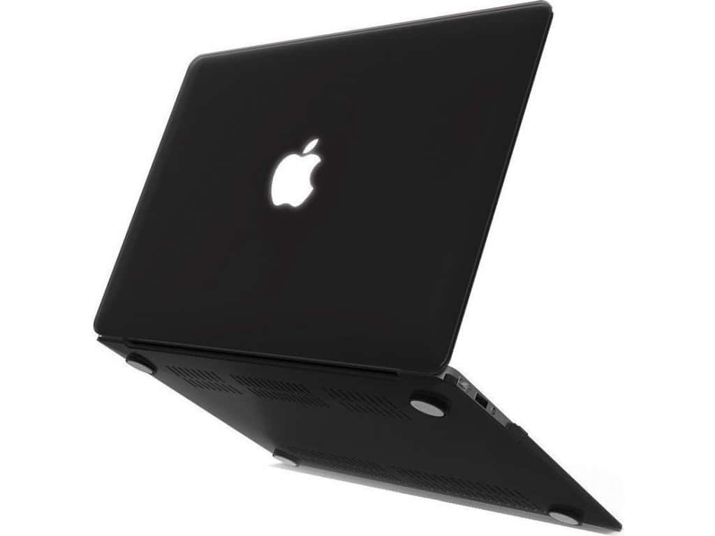 Stylish Black Macbook For Your Tech-savvy Lifestyle Wallpaper