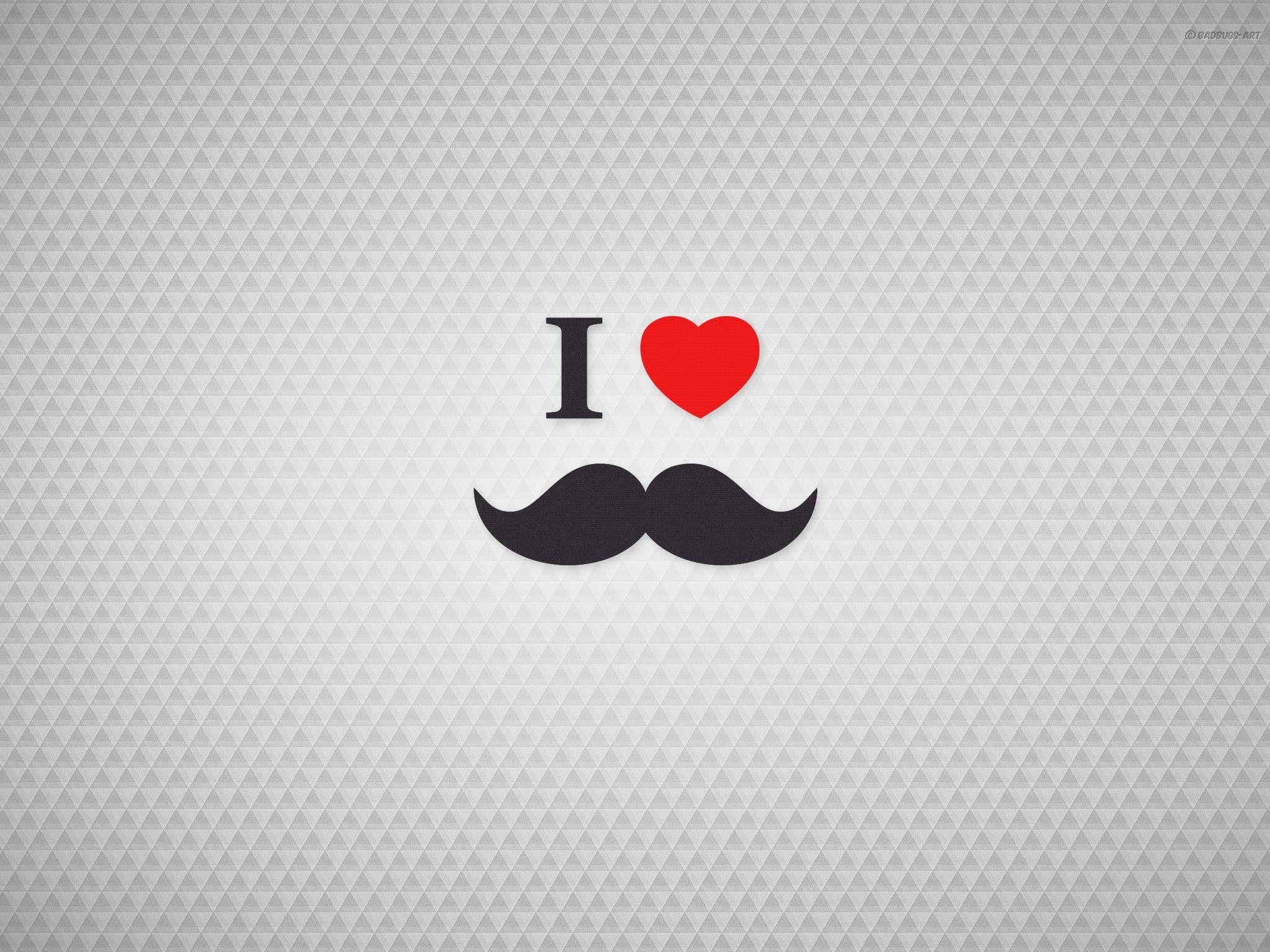 Stylish Hipster Beard Logo Vector Art Wallpaper