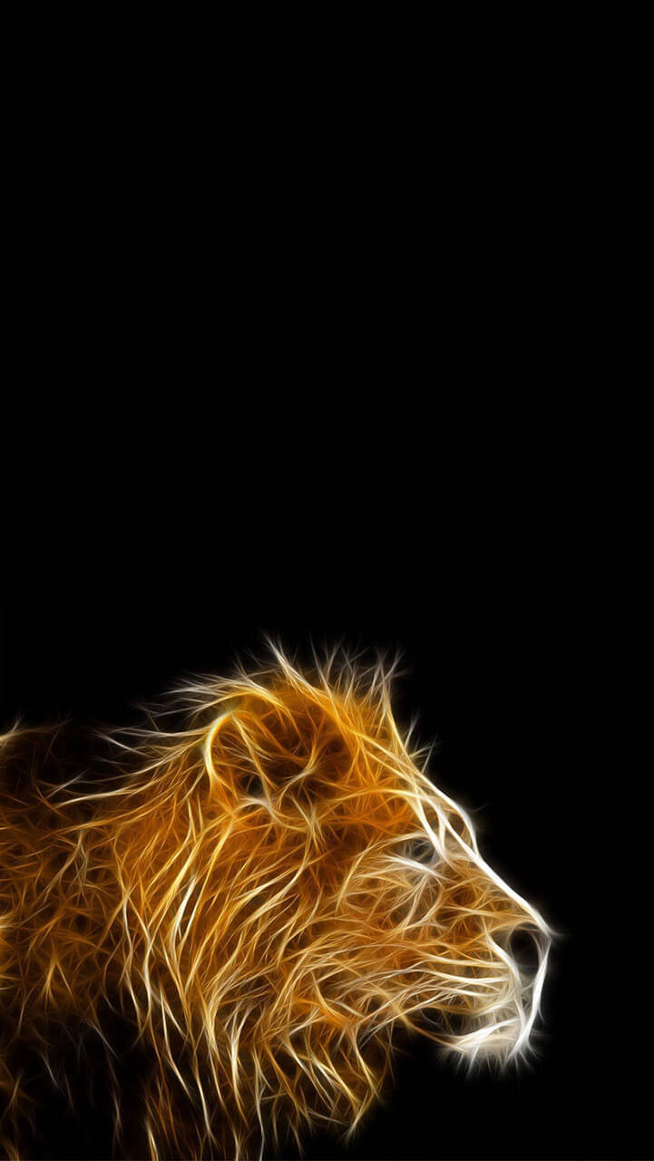 Stylish Lion Art Wallpaper