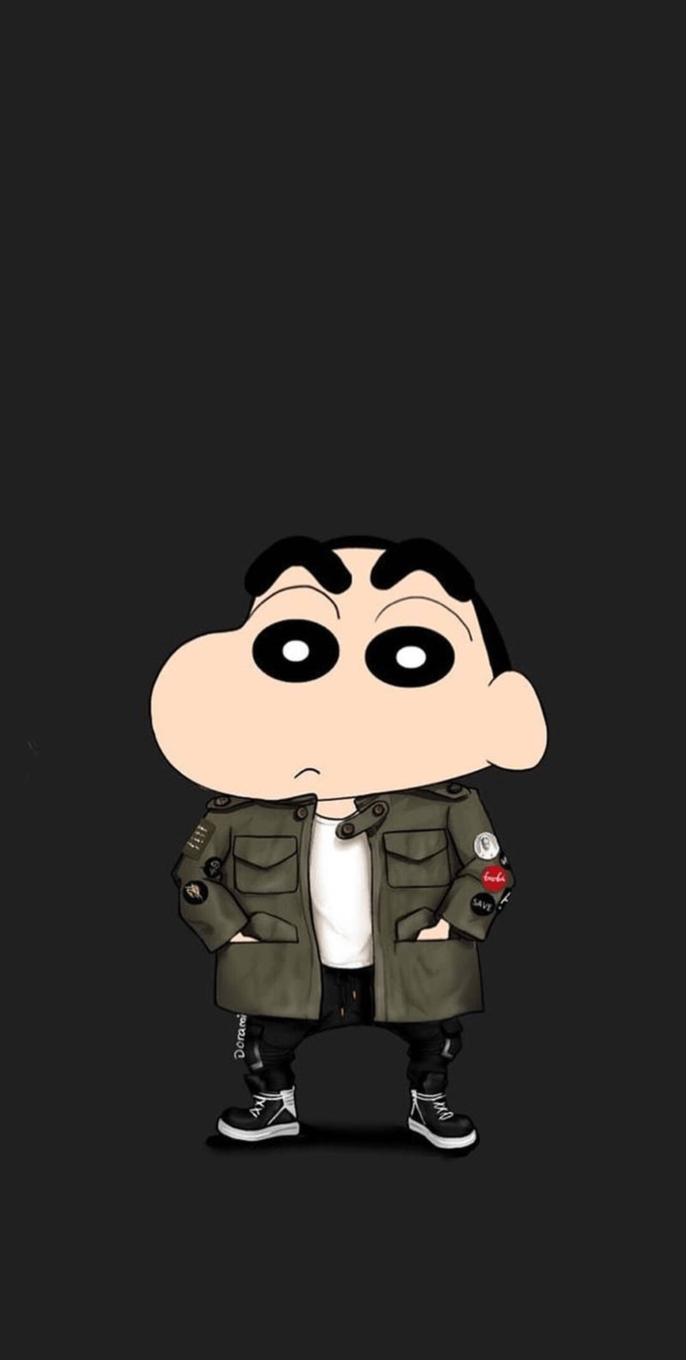 Stylish Swagger Shin Chan Iphone Wallpaper