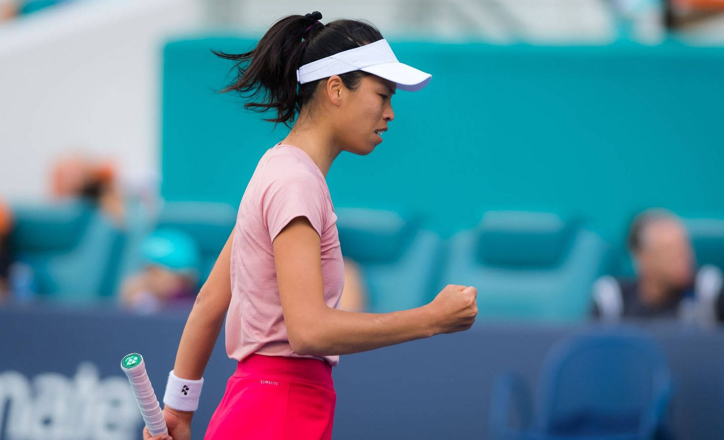 Su-wei Hsieh In Action: A Moment Of Victory Wallpaper