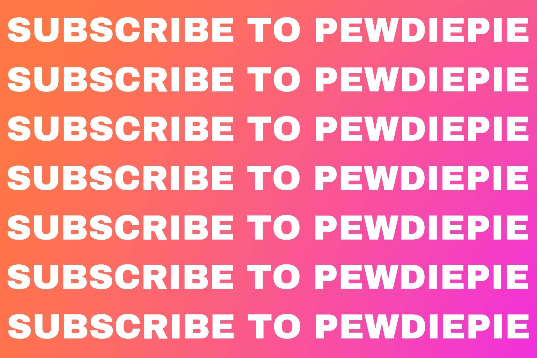 Subscribe Now To Follow Pewdiepie! Wallpaper