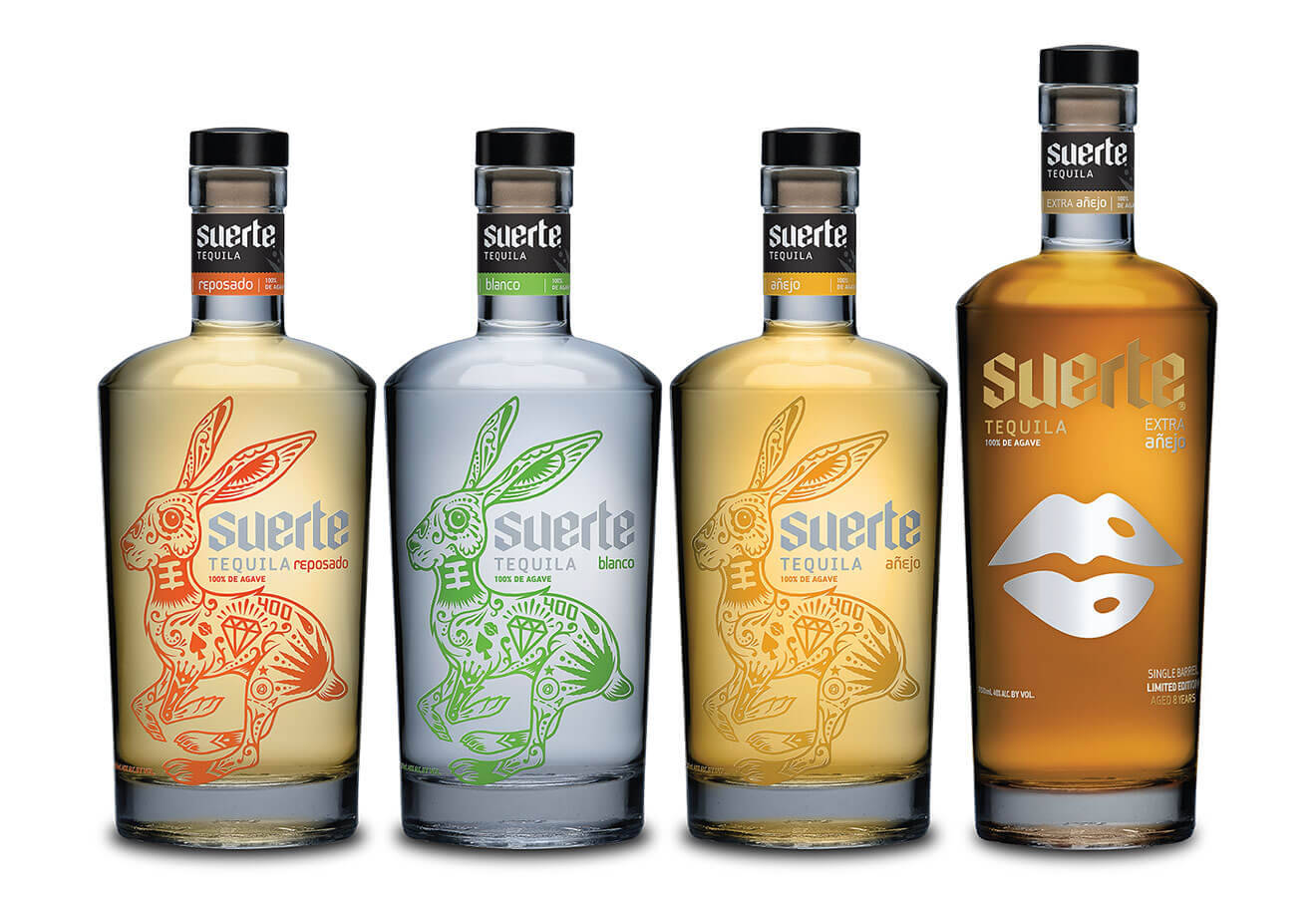 Suerte Different Tequila Products Wallpaper