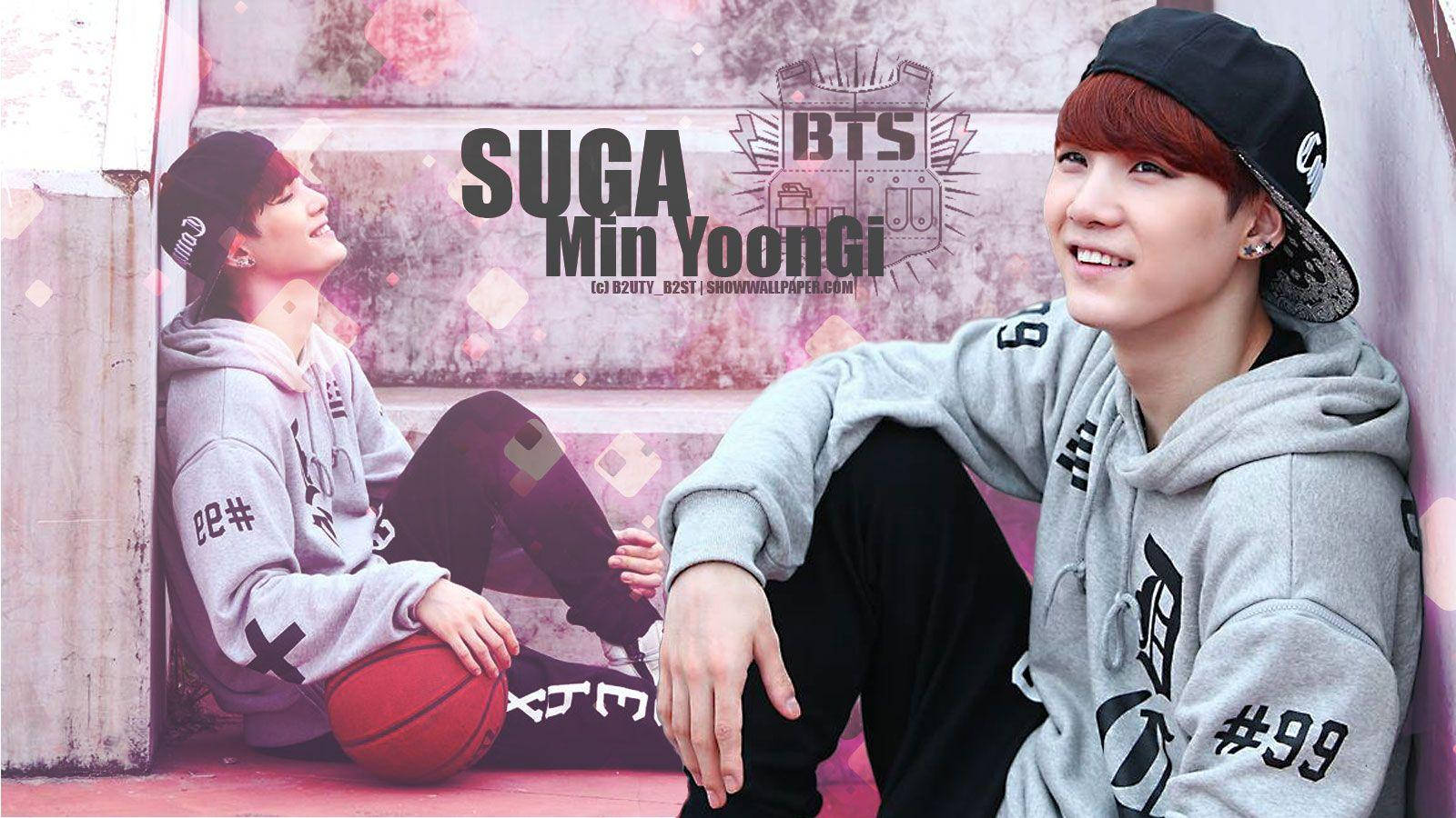 Suga Bts Collage Art Wallpaper