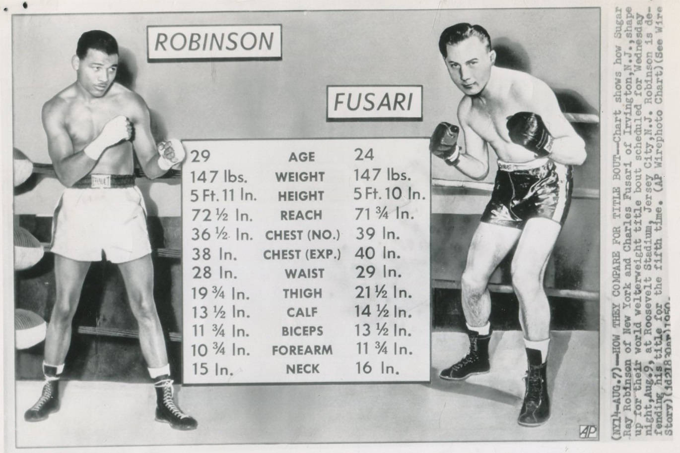 Sugar Ray Robinson Chart Wallpaper