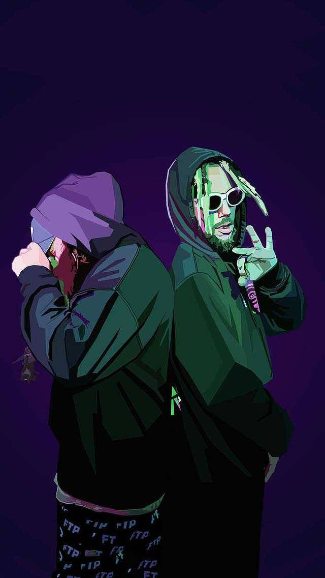 Suicideboys Matching Black Hoodie Jacket Wallpaper