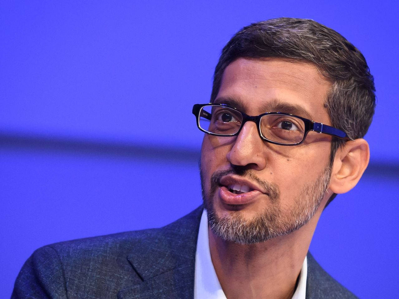 Sundar Pichai At The World Economic Forum Wallpaper