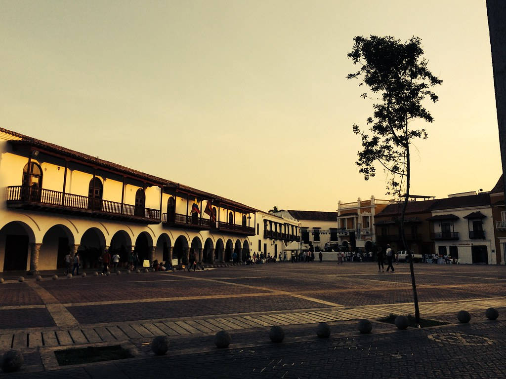 Sunset Over Cartagena City Hall Wallpaper