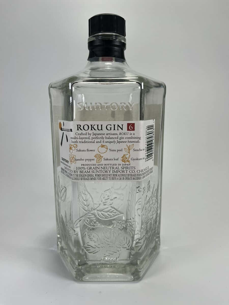 Suntory Roku Gin Bottle Wallpaper