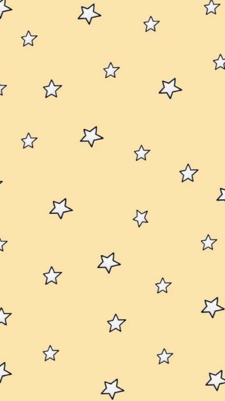 Super Cute Stars Twinkling In The Night Sky Wallpaper