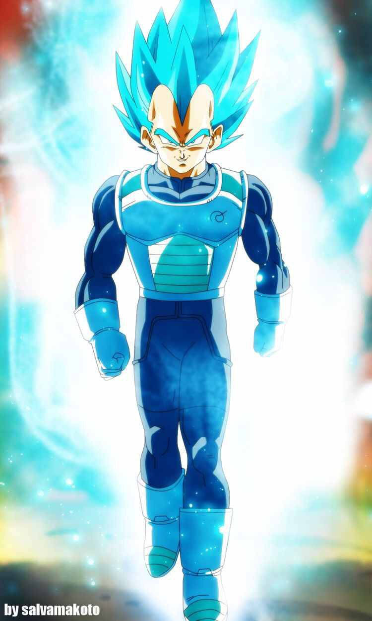 Super Saiyan God Vegeta Unleashing His Power Wallpaper