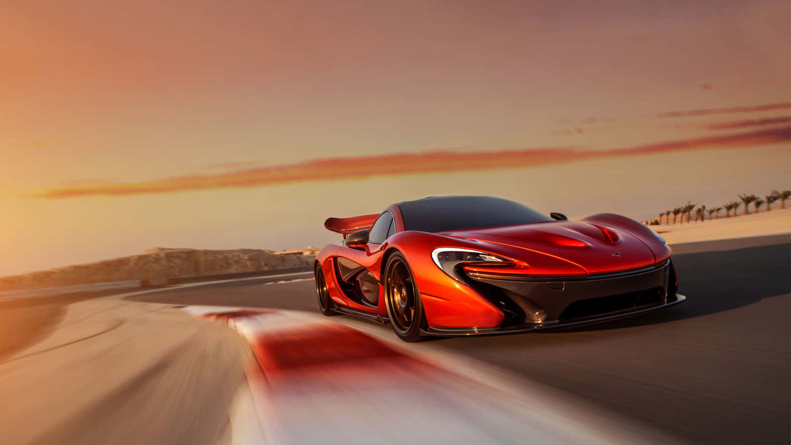 Supercar Red Mclaren P1 Wallpaper