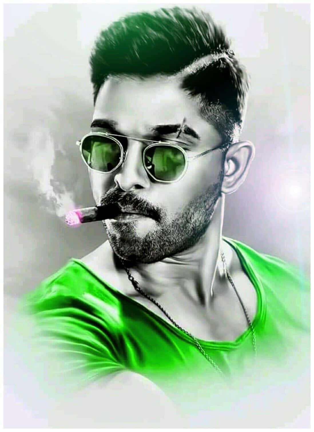 Surya The Soldier Allu Arjun Art Wallpaper