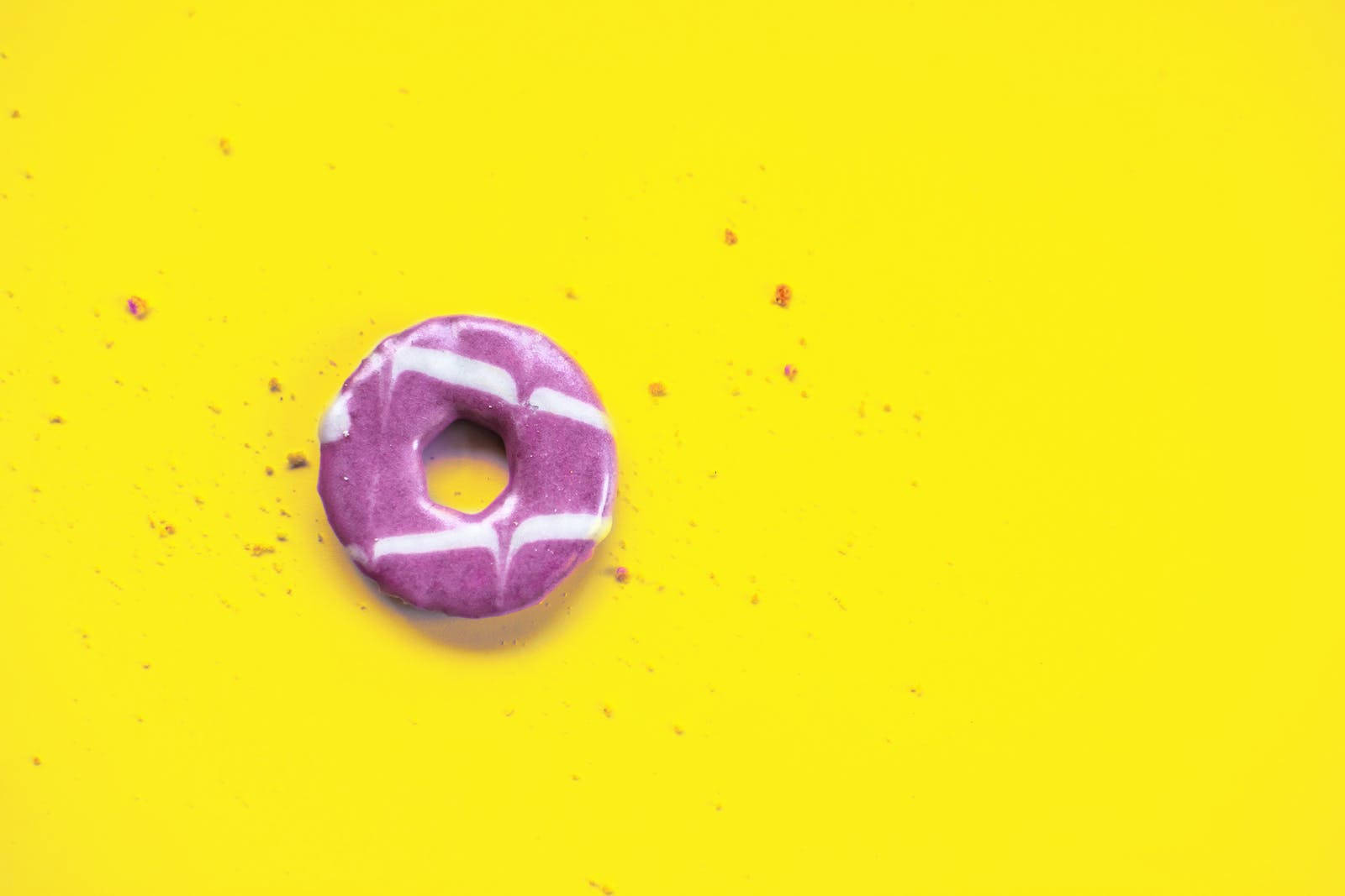 Sweet Purple Donut Wallpaper