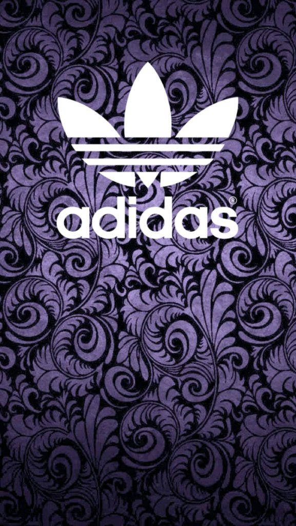 Swirly Leaves Pattern Of Adidas Iphone Wallpaper