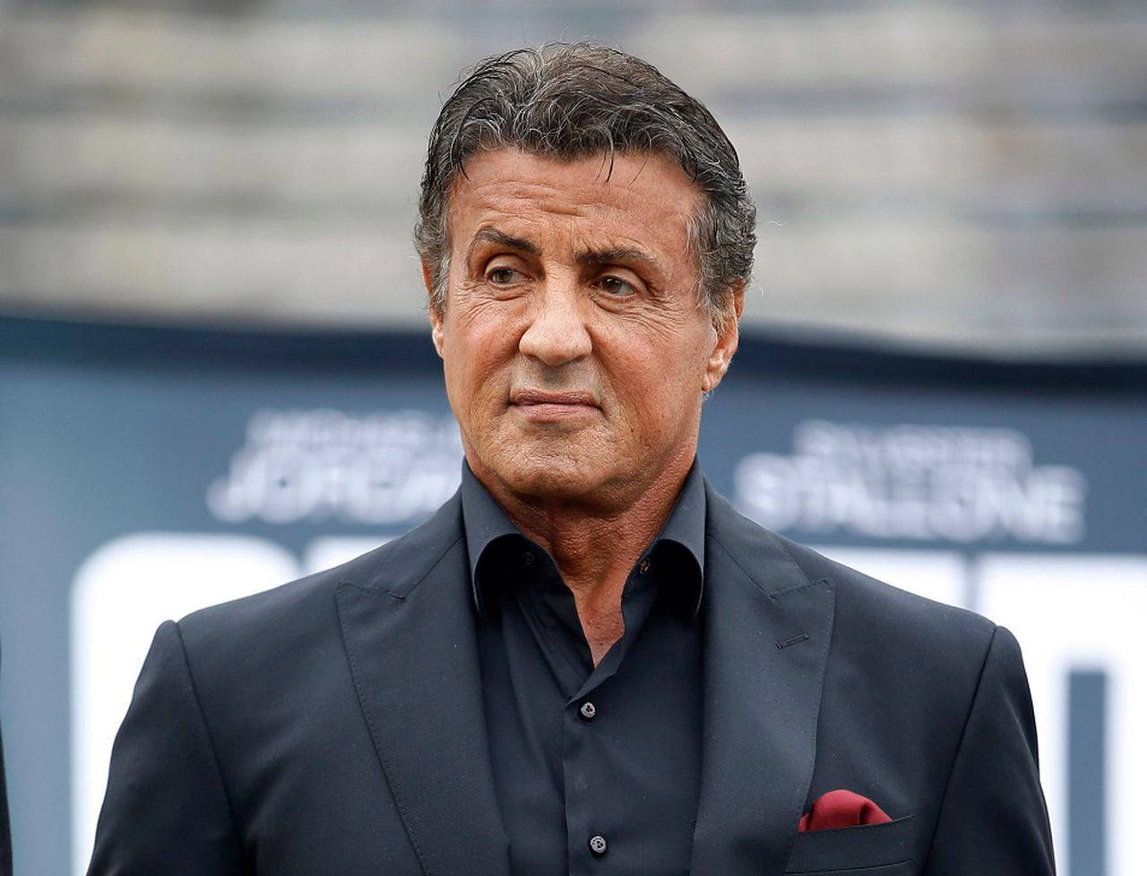 Sylvester Stallone Red Handkerchief Wallpaper