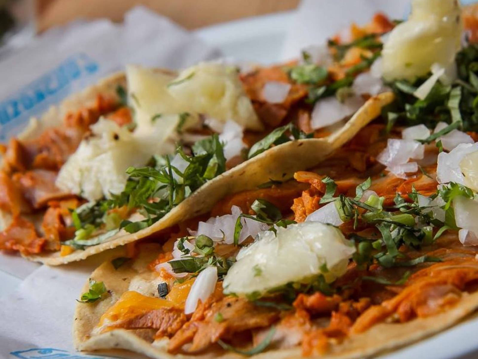 Tacos Al Pastor Con Carne Wallpaper