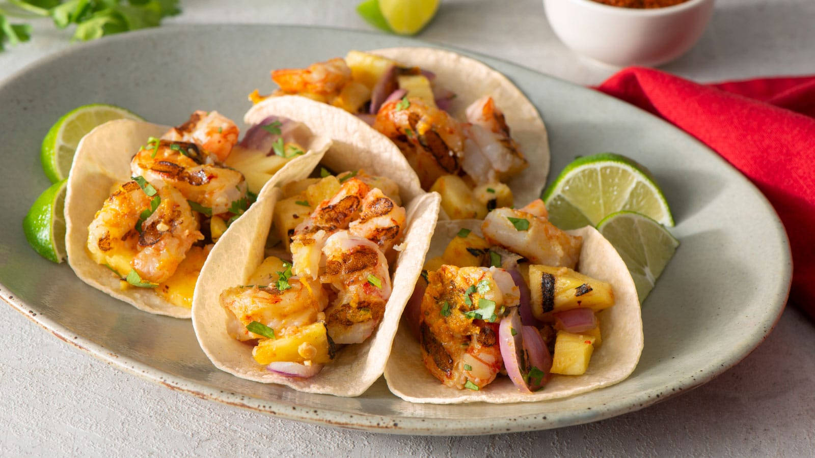 Tacos Al Pastor On Ceramic Plate Wallpaper