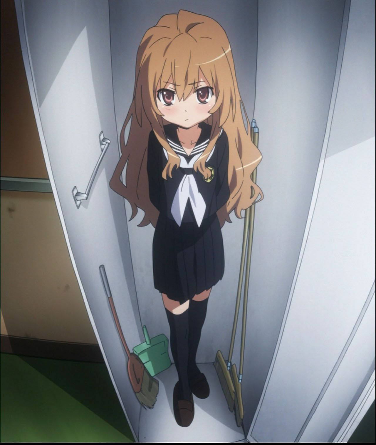 Taiga Aisaka Feels Comfy And Cozy Inside Her Closet. Wallpaper