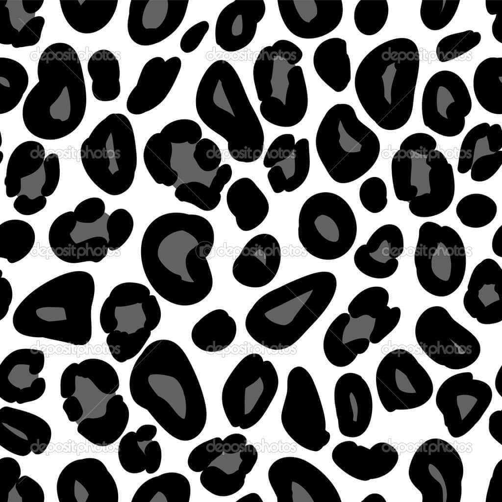 'take A Walk On The Wild Side: Black And White Animal Print' Wallpaper