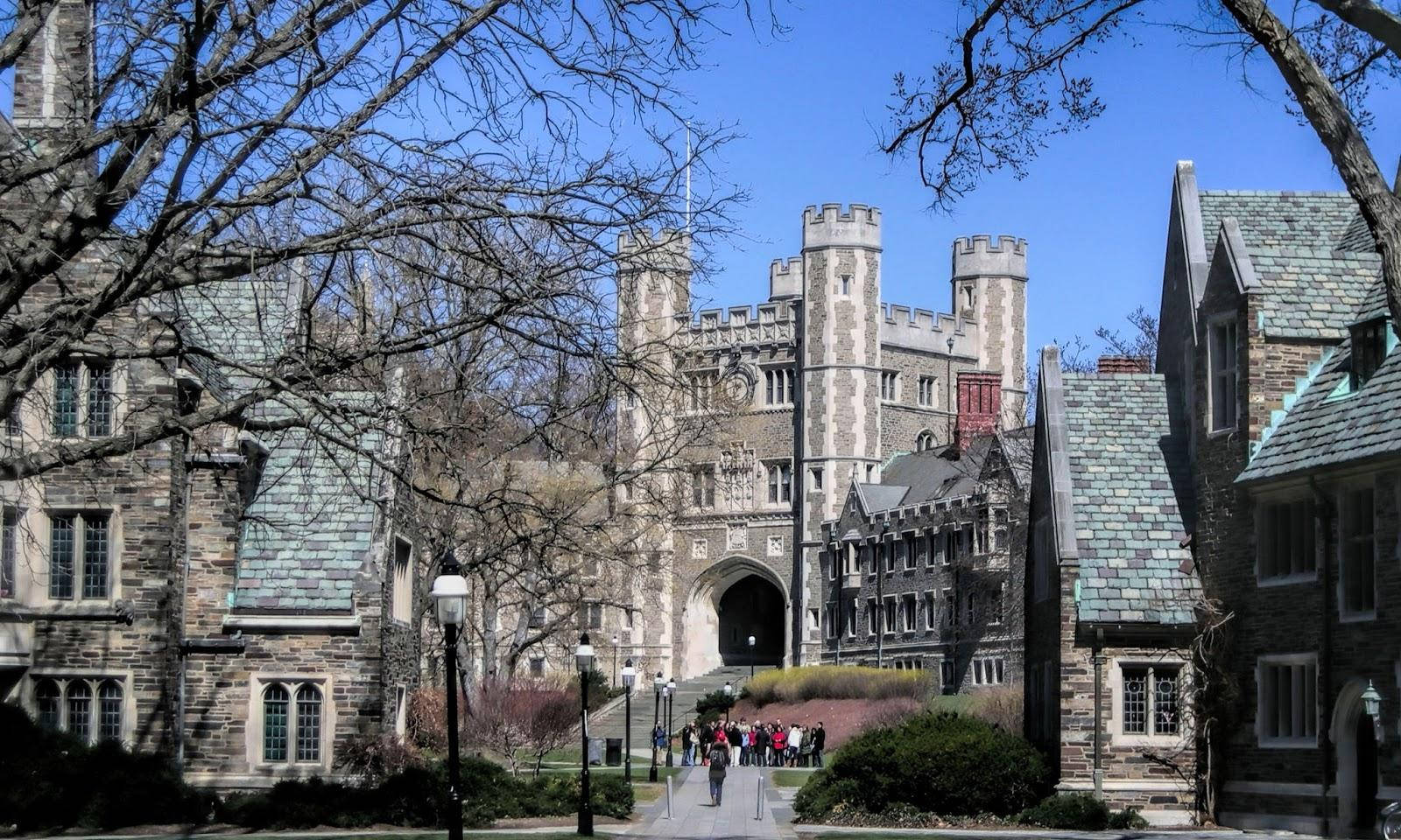 Tall Princeton University Hall Wallpaper