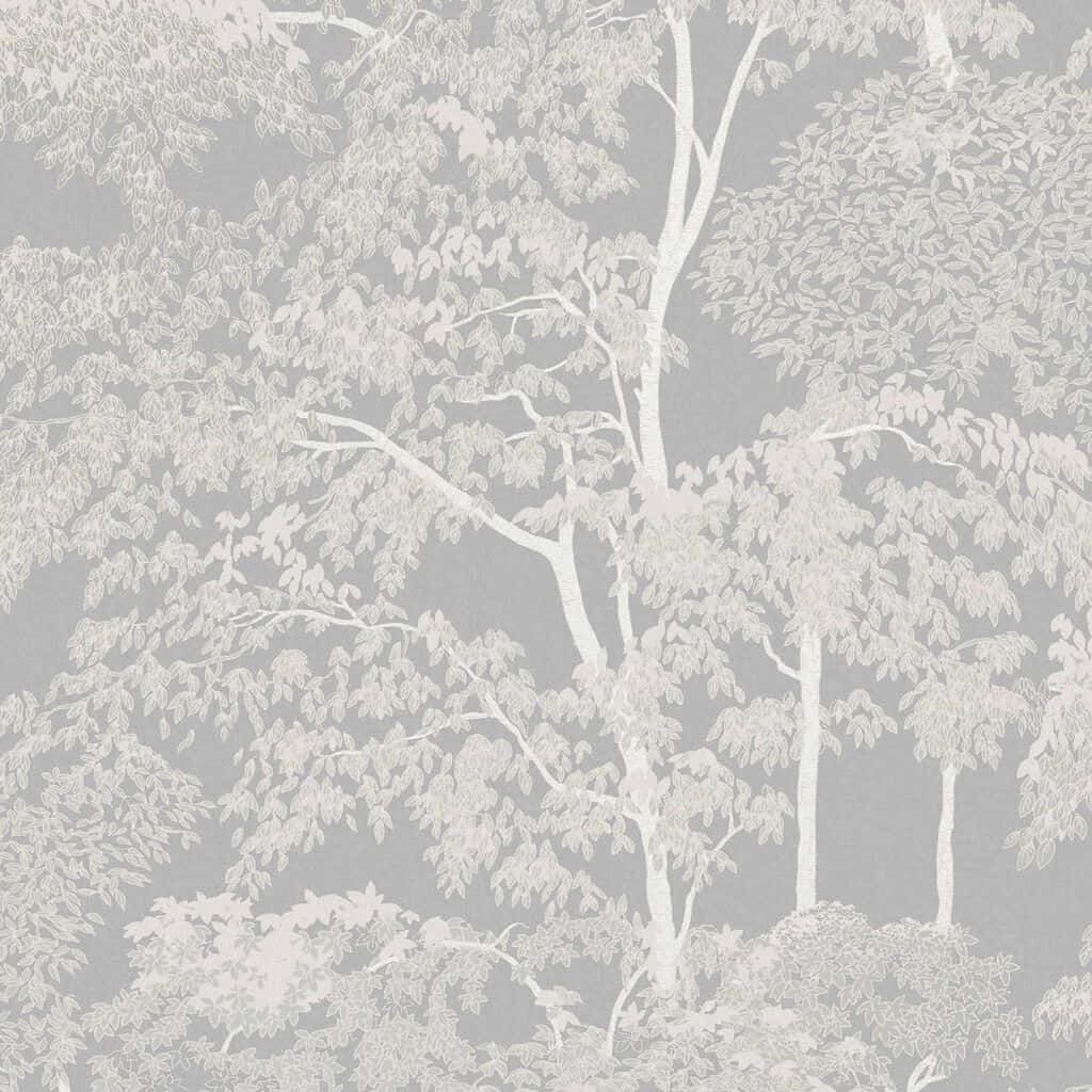 Tall Tree Branches Digital Painting Wallpaper