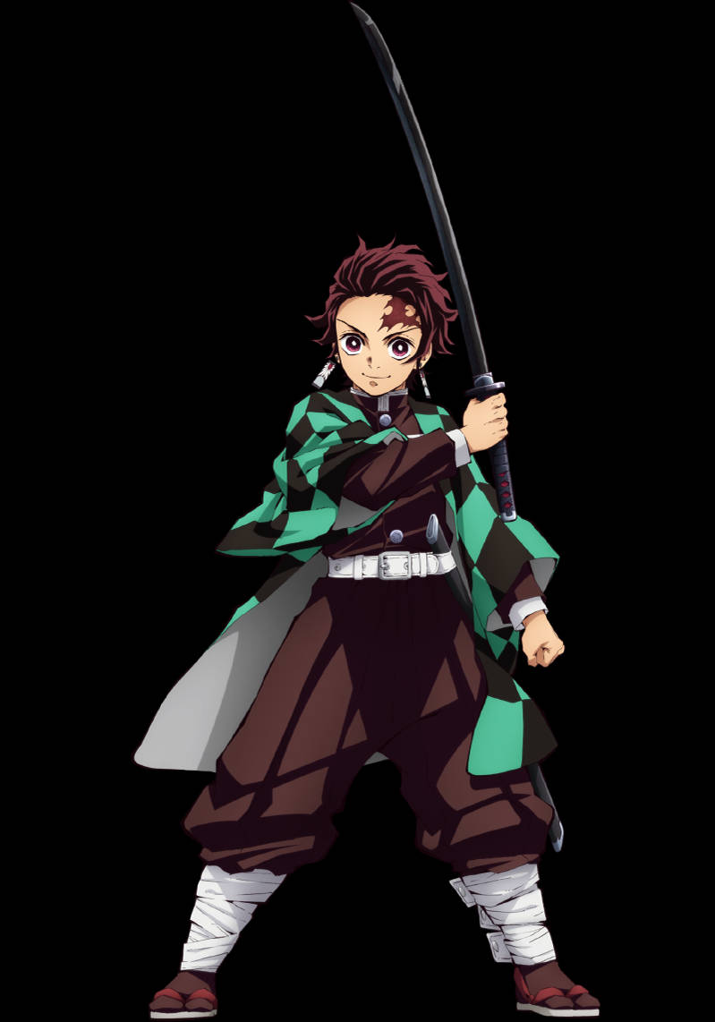 Tanjiro Kamado From Demon Slayer Ready To Take On His Next Challenge Wallpaper