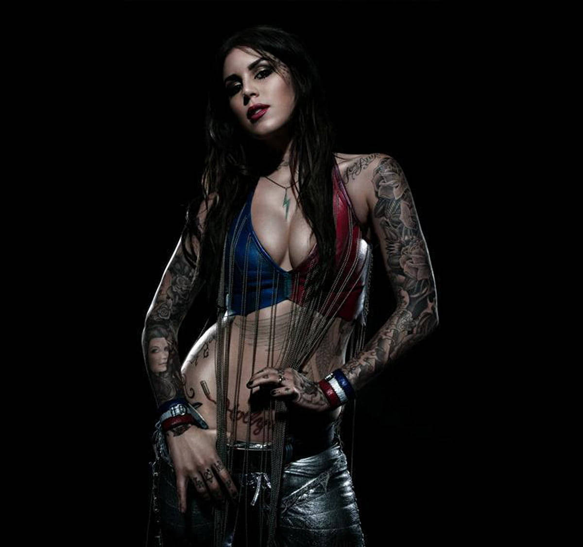 Tattooed Goth Kat Von Pfp Wallpaper