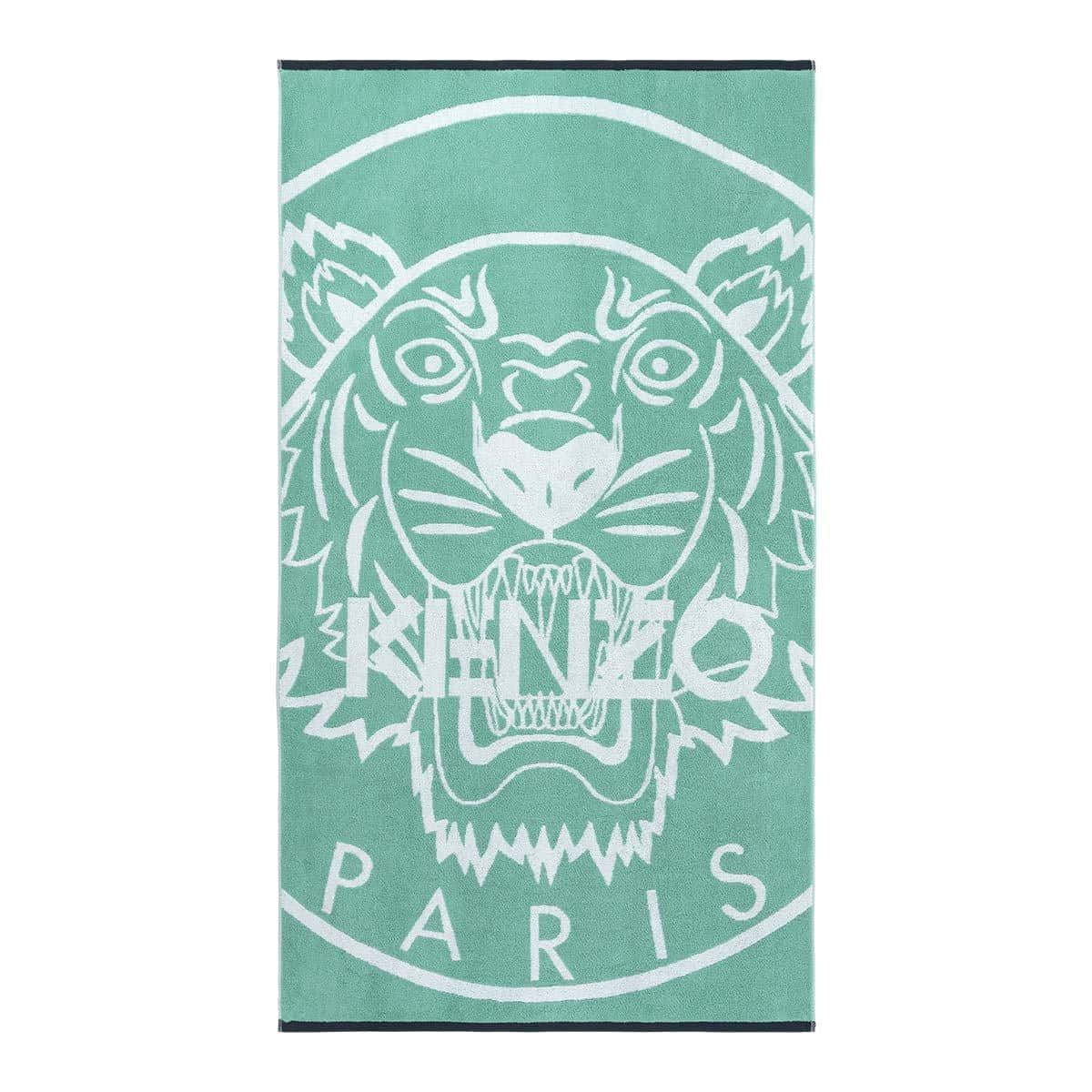 Teal Kenzo Beach Towel Wallpaper