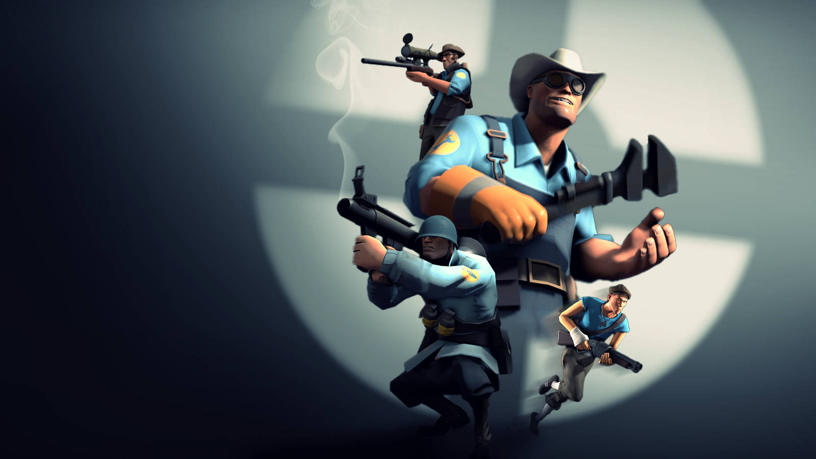 Team Fortress 2 Blue Company Wallpaper