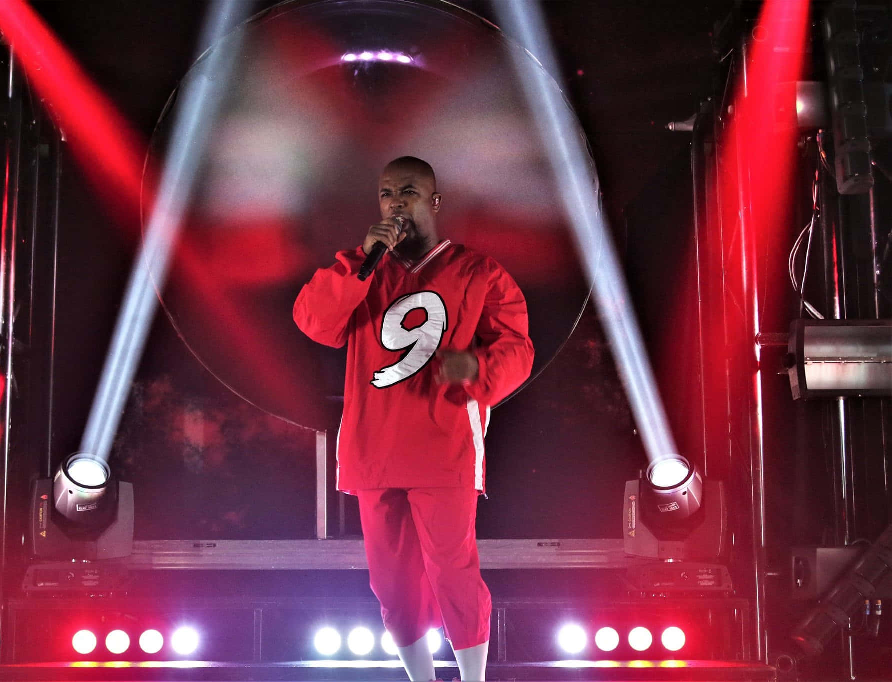 Tech N9ne Performing Liveon Stage Wallpaper