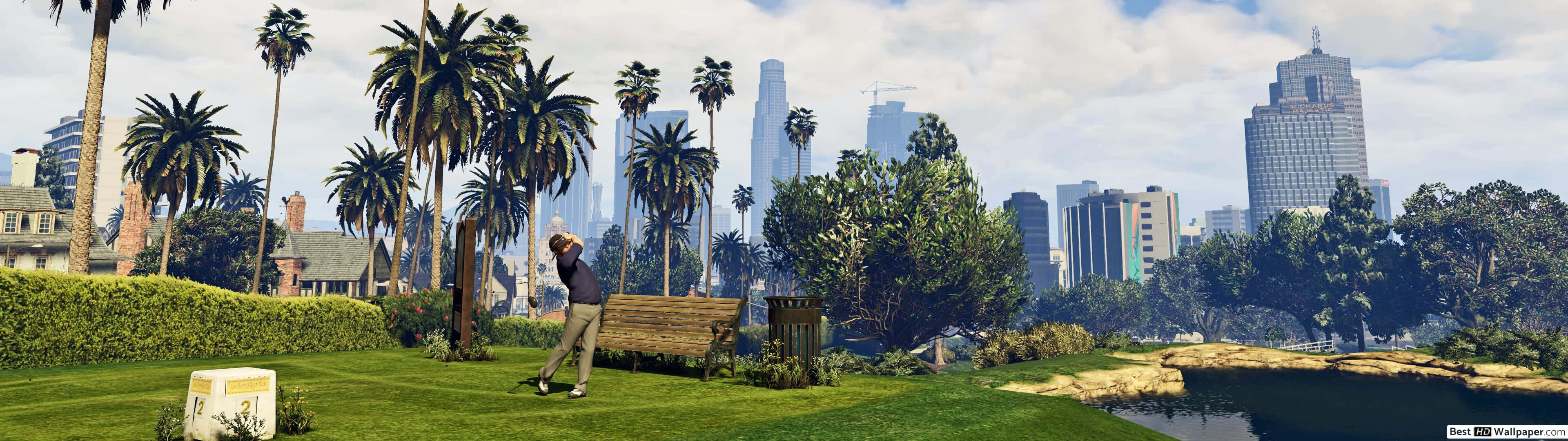 Teeing Off On The Perfect Golf Course Wallpaper