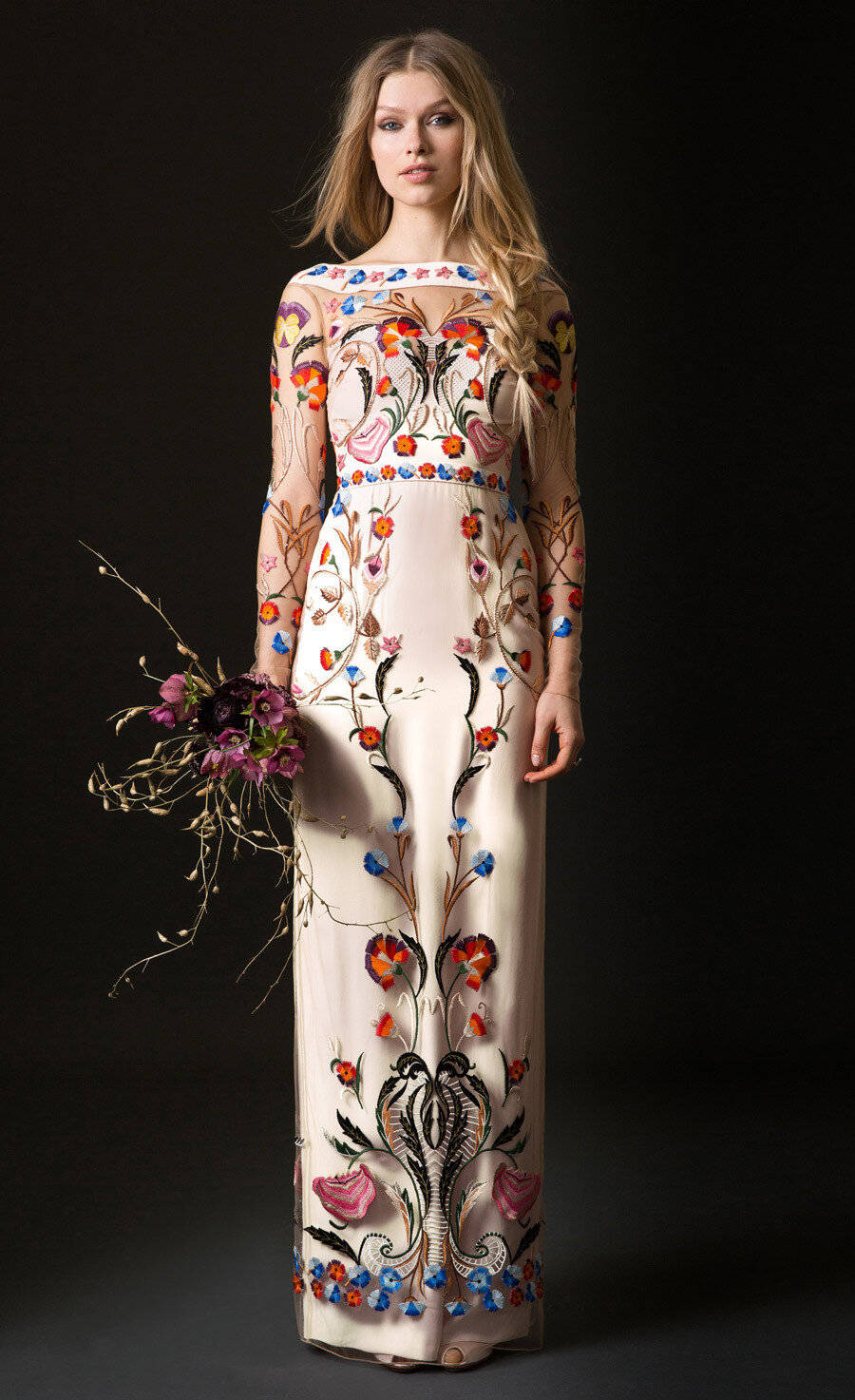 Temperley London Flower Dress Front Wallpaper