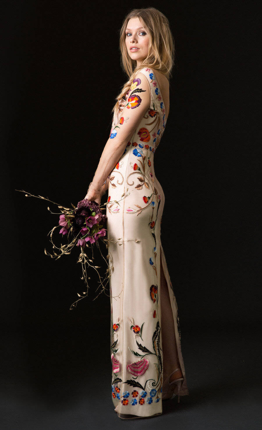 Temperley London Flower Dress Side Wallpaper