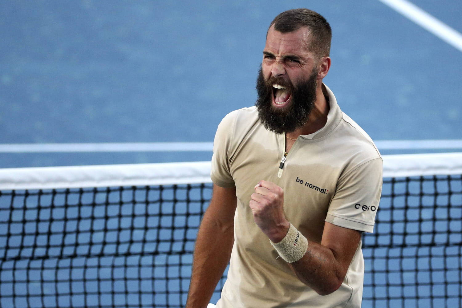 Tennis Pro, Benoit Paire, In Victory Fist Pump Wallpaper