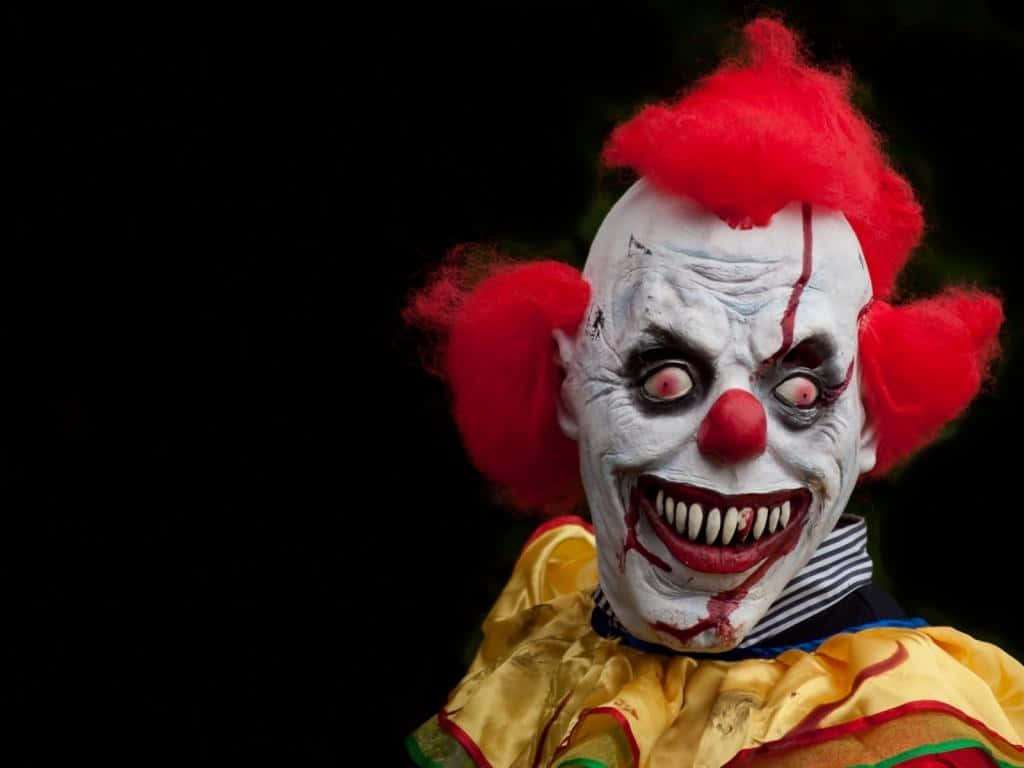 Terrifying Clown Portrait Wallpaper