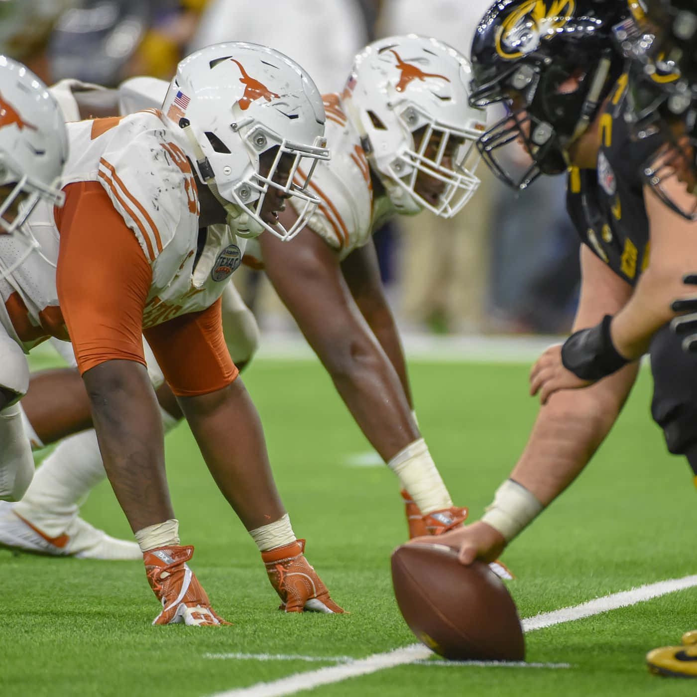 Texas Football Bending Down Wallpaper