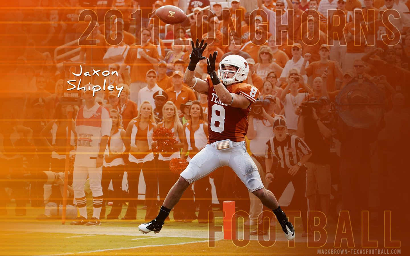 Texas Football Catching Ball Wallpaper