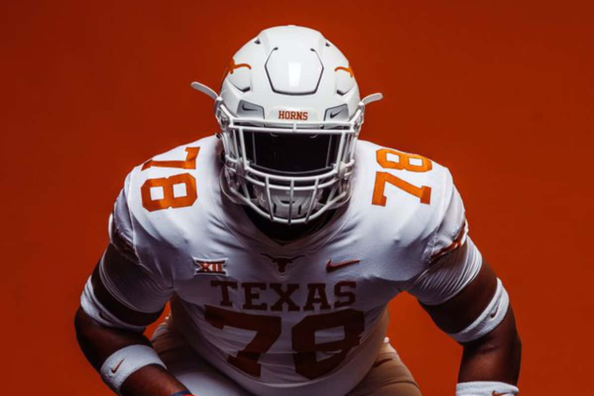 Texas Football With Helmet Wallpaper