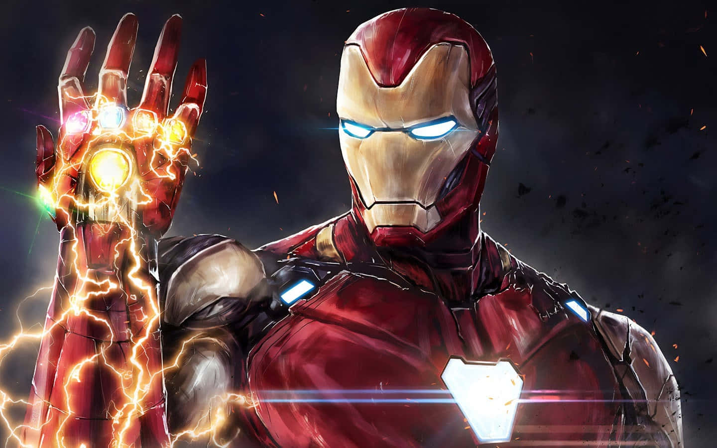 The 6 Infinity Stones In The Gauntlet Wallpaper