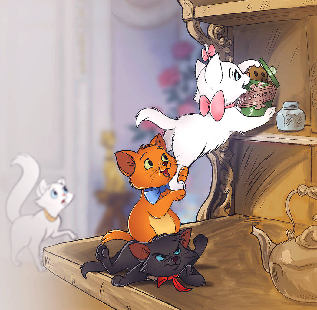 The Aristocats' Kittens Wallpaper